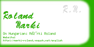 roland marki business card